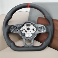 Volant sport en cuir pour Volkswagen VW Golf 5 MK6 MK7 MK8 Jetta Passat Polo Tiguan GTI, accessoires de voiture
