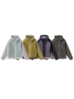 Blouson bomber fonctionnel léger en coton Sorona style montagne, coupe-vent et imperméable, color-block, streetwear