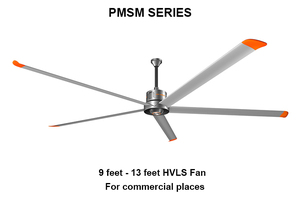RTFANSFan Lame Aluminium Rotor Intérieur Commercial 9 Pieds 11 Pieds PMSM HVLS <span class=keywords><strong>Ventilateur</strong></span> - Product Image 5