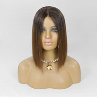 Perruques Lace Front en dentelle Diamond Net, 100% Cheveux Humains Vierges Européens, Perruques Lace Ombrées, Pré-épilées avec Ligne de Cheveux Naturelle, Perruques Bob pour Femmes