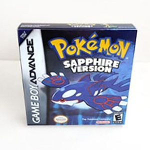 กล่องเกมแบบกำหนดเอง รุ่นแซฟไฟร์  ตกแต่งด้วยฟอยล์เมทัลลิกโฮโลแกรม สำหรับเกม GBA Gameboy - Product Image 1