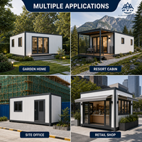 Maison conteneur préfabriquée extensible à double aile avec chambre intérieure pour villa de banlieue