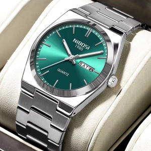 Montre à quartz de luxe pour homme, toute nouvelle, en acier inoxydable, étanche 3 ATM, lumineuse, avec affichage de la date et du jour, cadran 40-44 mm, modèle 2658 - Product Image 2