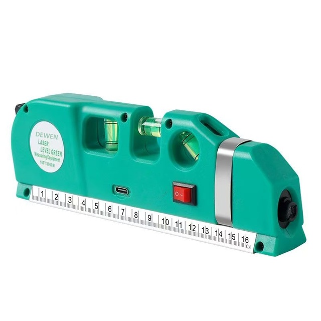 DEWEN 3-in-1 High Precision Industrial Grade Cross Line Laser Level for Home Use Factory Direct Sale