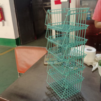 Organisateur de bureau empilable, meilleur panier de rangement en fil métallique à suspendre sous l'étagère, panier suspendu empilable, rangement de bureau