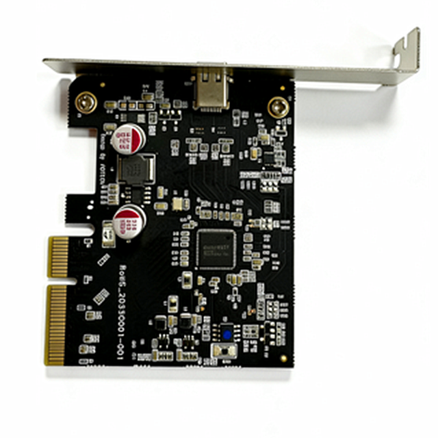 Stock PCI-Express 4X Type-C USB 3.2 Gen 2 Internal Expansion Card 20Gbps ASM3242 AOTECH KBM-19O0 12-Month Warranty Retail Black