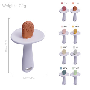 Juguetes de Dentición para Bebés, Llaves de Dentición Libres de BPA, Aptas para Congelador, Palitos de Dentición con Forma de Helado, Mordedores de Silicona para Bebés - Product Image 4