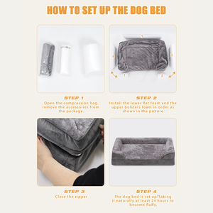 Yonghepet Personnalisé Mousse À Mémoire Petit Grand De Luxe <span class=keywords><strong>Coussin</strong></span> De Lit Pour Animaux De Compagnie Écologique Étanche Orthopédique <span class=keywords><strong>Chien</strong></span> Lits Canapé En Gros - Product Image 5