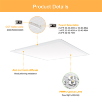 Plafonnier LED Moderne Plat le Plus Vendu 300*1200 Éclairage de Bureau 36W Panneaux Rétroéclairés Aluminium IRC 80 3000K-5000K IP40