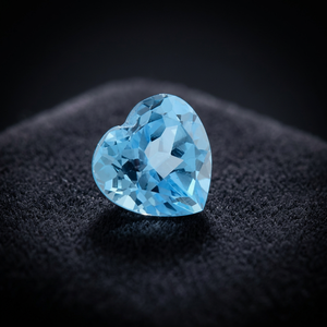 Alta calidad 11mm corte de corazón Natural para Topacio Azul suizo facetado piedra preciosa suelta venta al por mayor precio de fábrica por quilate certificado por - Product Image 3