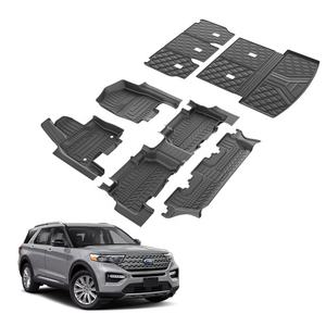Accesorios de <span class=keywords><strong>Interior</strong></span> de coche TXR 5D alfombrillas de suelo con alfombrilla de maletero trasero Material de TPE de mano izquierda para <span class=keywords><strong>FORD</strong></span> <span class=keywords><strong>EXPLORER</strong></span> <span class=keywords><strong>2020</strong></span>-2023 - Product Image 1