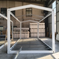 Casa Modular Prefabricada con Estructura de Acero Galvanizado para Casa Pequeña Portátil