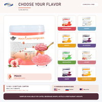 Bolas de Jugo de Arándanos con Efecto Explosivo (Popping Boba) 1.2kgx12 Cartón, Ricas en Antioxidantes, para Té de Burbujas, Smoothies y Yogur