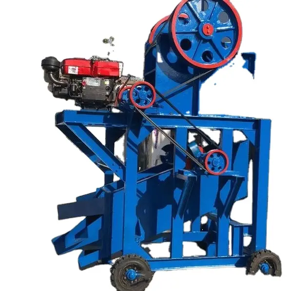 Rock crusher stone crushing machine mobile hammer crusher with vibrating screen from Manufacturer's store