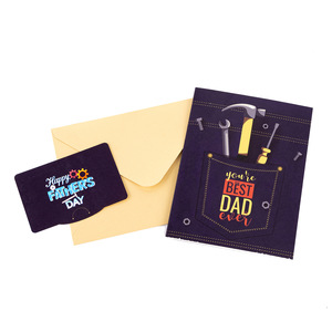 Nouvelle carte de vœux créative 3D pop-up pour la fête des pères, impression UV écologique, <span class=keywords><strong>merci</strong></span> <span class=keywords><strong>papa</strong></span> - Product Image 3