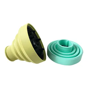 Hot Sale Heat-resistant Silicone Hair Diffuser universal Curly Hair dryer Attachment Folded Diffuser