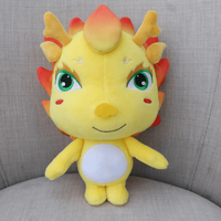 Bon prix conception personnalisée peluche jouet fait à la main dragon personnalisé figurine d'anime peluche douce jouet usine de haute qualité