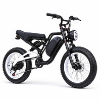 Vélo électrique de banlieue 750W 48V 15AH Noir Blanc Look Classique 7 Vitesses Frein Hydraulique Pneus Larges Rutes Urbaines E-Bike