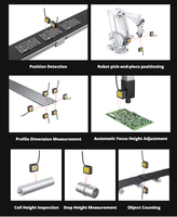 Sensor Pengukur Laser Akurasi Tinggi 30-400mm Output Rs485 4~20mA PNP/NPN Dijual Pabrik