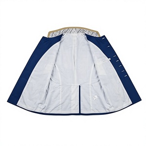 Tunique de cérémonie bleu foncé pour homme, style uniforme de parade, vêtement d'extérieur formel, service OEM - Product Image 5
