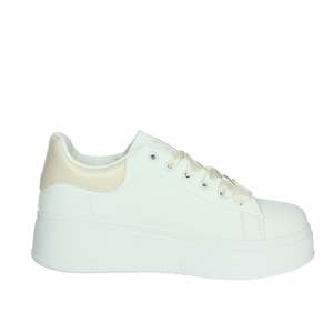 Zapatillas Deportivas para Mujer Laura Biagiotti, Color Blanco Beige, Plataforma Gruesa - Product Image 4