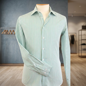 Chemises décontractées à manches longues pour hommes, 100 % coton, style chinois, en popeline, couleur unie, anti-boulochage, été - Product Image 3