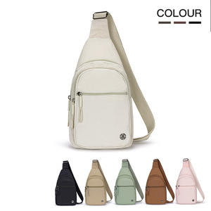 Women's Chest Bag Nylon Water Resistant Single Strap Crossbody Bag For Everyday Use Brown Color Spring 2025 - Product Image 5