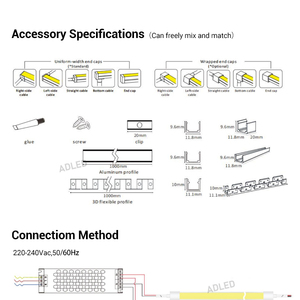 Bande lumineuse LED néon flexible 10*10mm 13W, tube souple, étanche IP67, SMD2835, 126 LED/m, pour cuisine, armoire, salle de bain, miroir, bricolage - Product Image 6