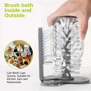 Cepillo Giratorio de Succión para Vasos, Tazas y Botellas, Herramienta de Limpieza para Fregadero de Cocina - Product Image 4