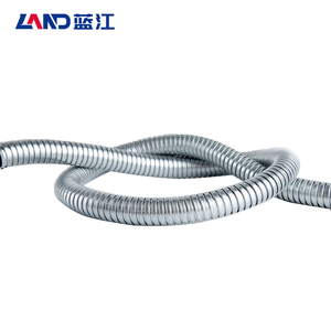 ท่อเหล็กชุบสังกะสีแบบหัวเข็มขัดเดี่ยว/คู่ท่อลูกฟูกเหล็กยืดหยุ่นสำหรับโลหะผสมโลหะไฟฟ้า - Product Image 3