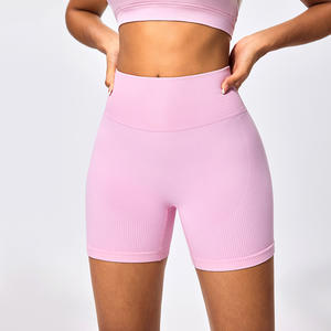 <span class=keywords><strong>Hjgh</strong></span> qualité femmes sans couture respirant bout à bout pêche course Yoga Fitness sport entraînement Shorts - Product Image 5