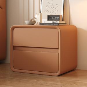 Table de chevet moderne avec haut-parleur chargeur intelligent sans fil design pour chambre à coucher avec lumière LED et table de chevet avec verrouillage par empreinte digitale - Product Image 5