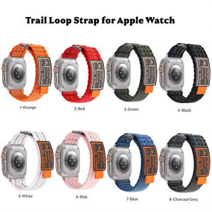 Bracelet en tissu robuste <span class=keywords><strong>Trail</strong></span> Loop pour <span class=keywords><strong>Apple</strong></span> Watch Ultra 3 49 mm, sangle en nylon sport pour <span class=keywords><strong>Apple</strong></span> Watch Series 11 - Product Image 4