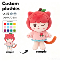 Boneka Chibi Plush Custom OEM ODM, Boneka Hewan Lucu, Boneka Plushie Kartun Lembut, Boneka Plush Kawaii, Grosir Pabrik B2B