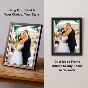 Chất lượng cao hiện đại PS Nhựa + Kính cường lực khung hình đa kích cỡ bàn & tường hiển thị sẵn sàng để Treo Khung Ảnh - Product Image 4