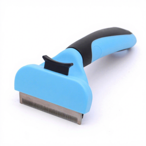 Custom Logo Eco-Friendly Stainless Steel <b>Dog</b> Cat Fur Hair Remover Grooming Tools Deshedding Blade <b>Brush</b> Comb ISO9001 Certified - Product Image 1
