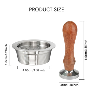 Pour <span class=keywords><strong>Lavazza</strong></span> Mio Easy Fill Espresso Filter Pod 1Pod 1Tamper Set Kit de papier filtre à Capsule de <span class=keywords><strong>café</strong></span> réutilisable pour Machines K-Cups - Product Image 3