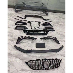 Kit de carrosserie de haute qualité avec pare-chocs avant et grilles, pour classe C W205 <span class=keywords><strong>2015</strong></span> — 2018, amélioration par C63 <span class=keywords><strong>C63S</strong></span> style AMG - Product Image 1