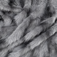 Tissu en fausse fourrure de vison imprimé, peluche de luxe à poils longs, matière en fausse fourrure 100 % polyester à motif dragon pour manteaux et vestes d'hiver