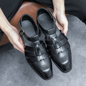 Produits tendances 2025, chaussures plates de qualité originale, sandales de luxe pour hommes, chaussures Oxford, chaussures en cuir véritable personnalisées - Product Image 1