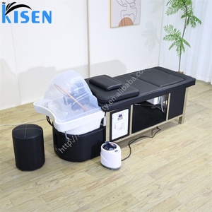 KISEN Lit de massage japonais pour spa capillaire, bassin de lavage de cheveux et de thérapie aquatique, table de mobilier de salon, lavabo de spa pour pédicure et shampoing, à vendre - Product Image 2