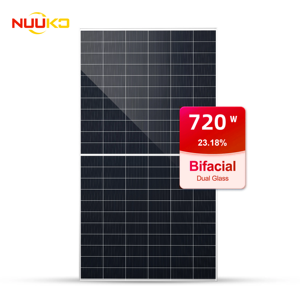 HJT Panneau solaire à haut rendement 720W 710W Modules Pv système solaire bifacial projets - Product Image 2