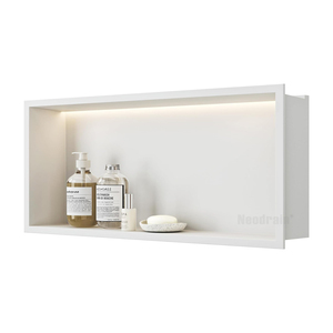 Certifié FCC 304 acier inoxydable mur <span class=keywords><strong>niche</strong></span> salle de bain lumières de rangement Design moderne <span class=keywords><strong>niche</strong></span> de <span class=keywords><strong>douche</strong></span> à la mode à des fins décoratives - Product Image 2