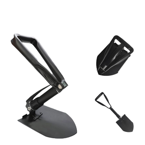 Pala de acero al manganeso de estilo multifuncional para exteriores, herramienta de excavación portátil plegable montada en el coche para suelo de Camping - Product Image 3