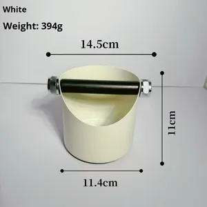 Boîte à déchets de café en acier inoxydable, grande capacité, barre de frappe amovible, base antidérapante, récipient pour déchets de café, outil de barista - Product Image 6