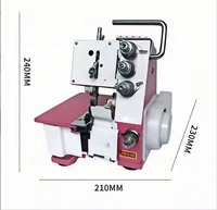 Machine à Coudre Surjeteuse Ménagère FN2-4D 4 Fils, Fonctionnalités Automatiques, Manuel pour la Maison, pour Tissus de Vêtements, Moteur Inclus