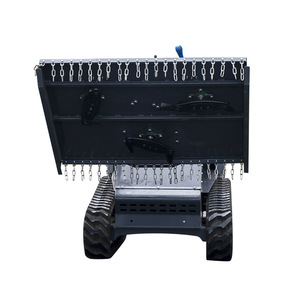 Tondeuse à fléaux télécommandée sur chenilles, 9000 W, industrielle, à batterie, pour le déchiquetage des pelouses sur de grandes surfaces - Product Image 4