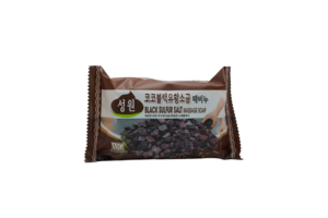 <b>Purifying</b> Salt Scrub Soap Bar With Black Sulfur For Mineral Massage And Skin Purification - Product Image 6