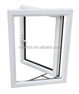 Fenêtres Françaises Grises à Double Vitrage, Fenêtres à Battants en PVC, Fenêtres Oscillo-Battantes, Fenêtres en <span class=keywords><strong>Baie</strong></span>, Fenêtres en PVC - Product Image 2