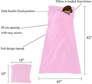 <span class=keywords><strong>Sac</strong></span> <span class=keywords><strong>de</strong></span> couchage doux pour adultes Woqi avec fermeture éclair, lavable, pour le camping en plein air, les voyages - Product Image 3